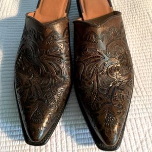 Leddy’s Vaquero Hand-Tooled Mules